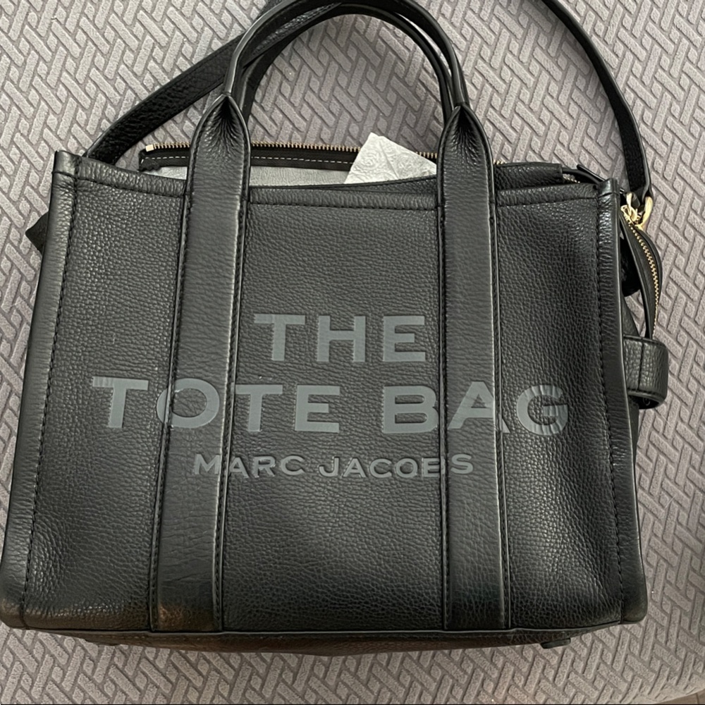 Marc Jacobs Black Leather Tote
